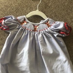 Baby Smocked Christmas Bubble